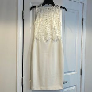 Size 2P off white Calvin Klein dress